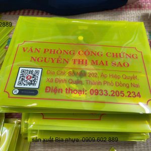 in trên nhựa, dangler nhựa, cờ dây, quạt nhựa, bìa lá, bìa túi sơ mi, folder nhựa