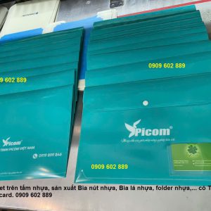 Qui trình In, sản xuất bìa nút PICOM tại công ty Giúp Bạn hàng Thành công