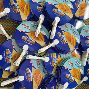 Thiết kế, in quạt nhựa quảng cáo, quạt nhựa Thành công: in offset UV trên nhựa
