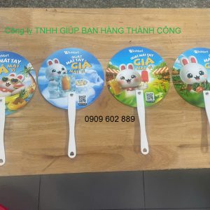 quạt nhựa cán ngắn, quạt nhựa cán dài, quạt nhựa pp, quạt quà tặng